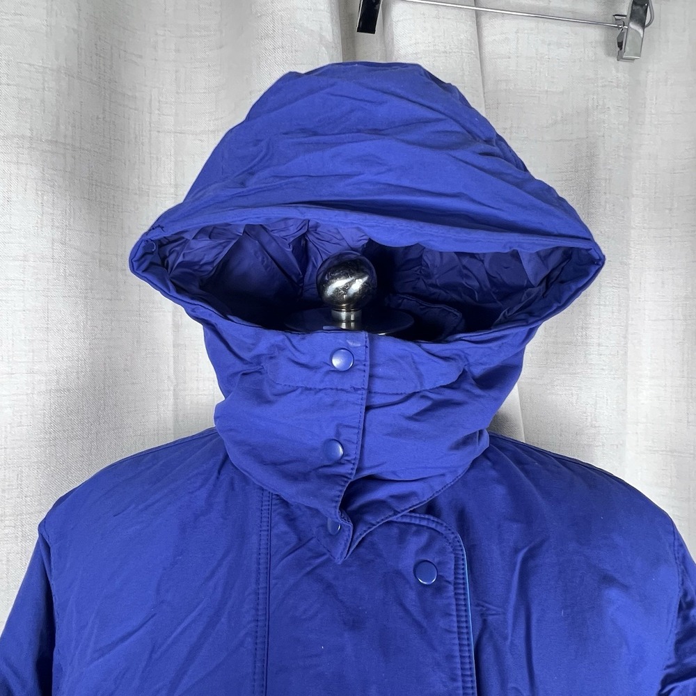 Vintage 90s Patagonia Insulated Parka Coat Jacket Hooded 10 Blue Ski Snow Board - Picture 10 of 15